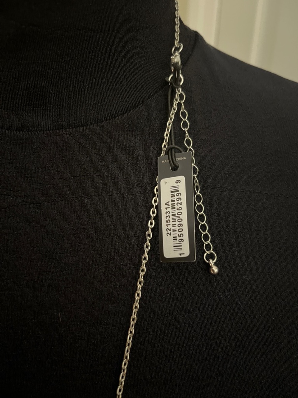 Coco + Carmen Black Doll Pendant Necklace with Pink & Purple Flower Accents - Picture 8 of 9